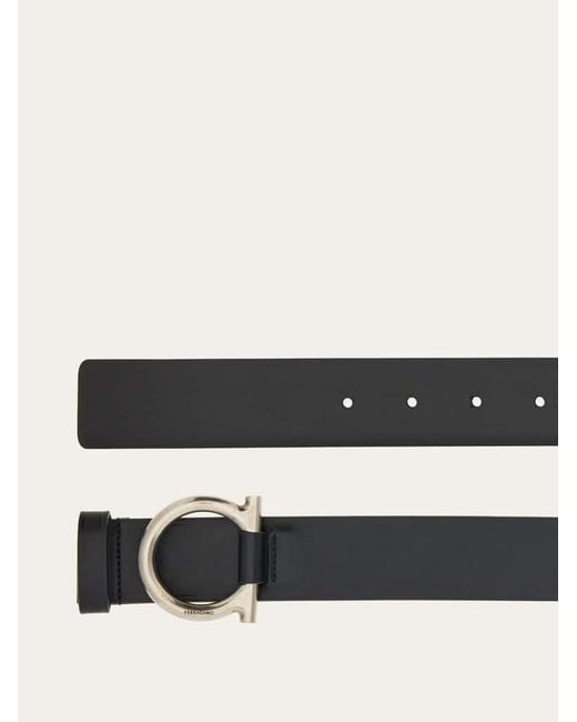 Ferragamo White Fixed Belt for men