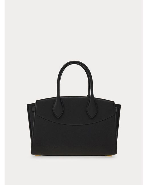Ferragamo Black New Studio Soft Bag (M)