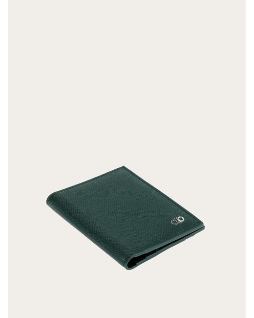 Ferragamo Green Gancini Credit Card Holder for men