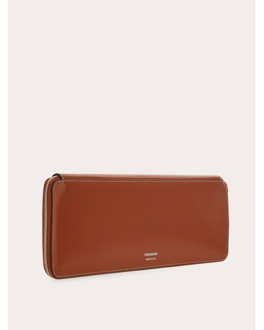 Ferragamo Brown Tie Holder for men