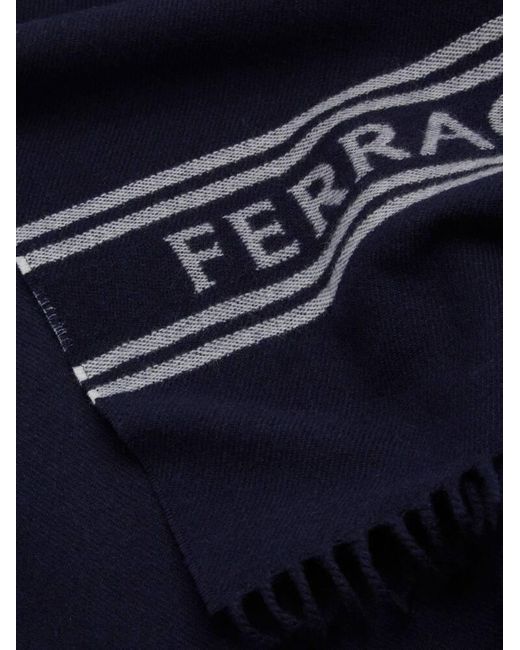 Cashmere scarf Ferragamo pour homme en coloris Blue