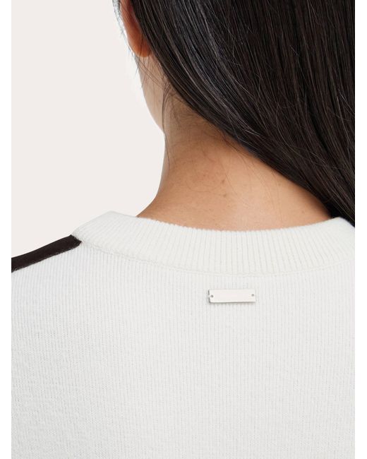 Ferragamo Natural Crewneck Sweater