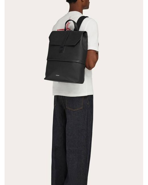 Ferragamo Black Backpack With Hug Buckle for men