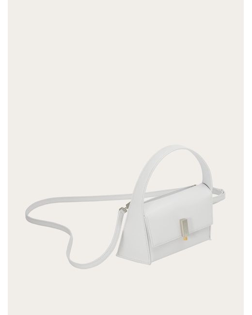 Mini bag geometrica di Ferragamo in White