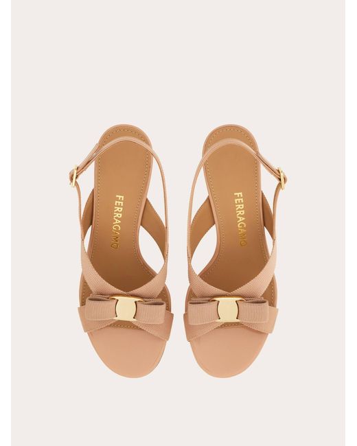 Ferragamo Natural Vara Bow Sandal .5