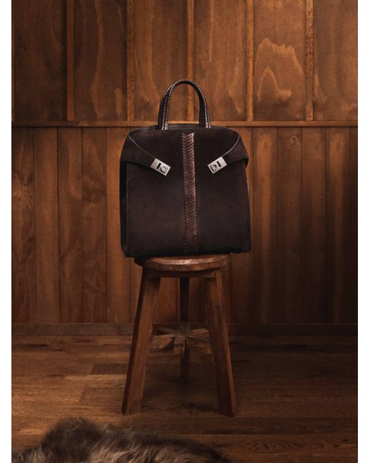 Ferragamo Brown Hug Tote Bag for men