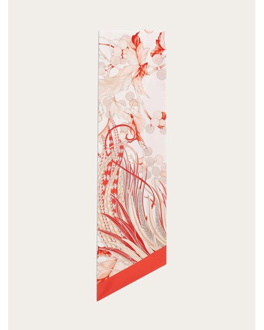 Ferragamo Red Animals Print Bandeau
