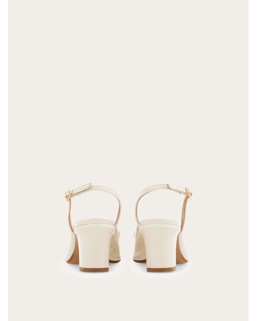 Ferragamo Natural Vara Bow Slingback
