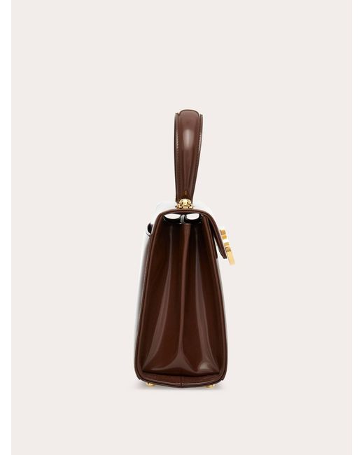 Ferragamo Brown Iconic Top Handle (S)