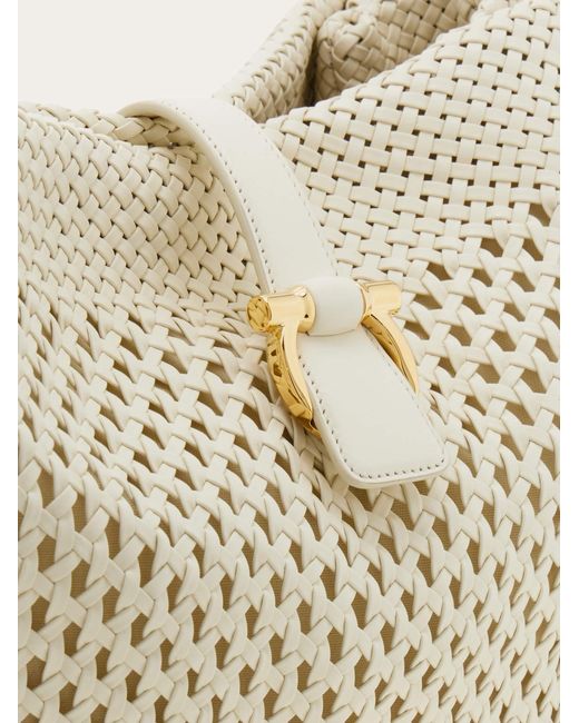 Ferragamo Natural Mia Tote Bag (L)