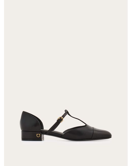 Ferragamo Black Women T-strap Ballet Shoe