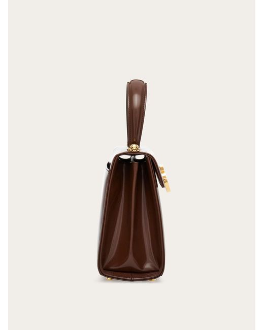 Ferragamo Brown Iconic Top Handle (S)