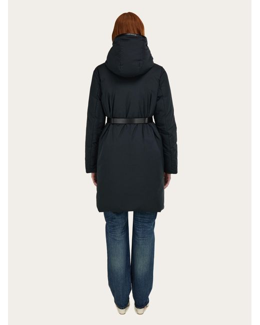 Ferragamo Blue Padded Parka Jacket for men