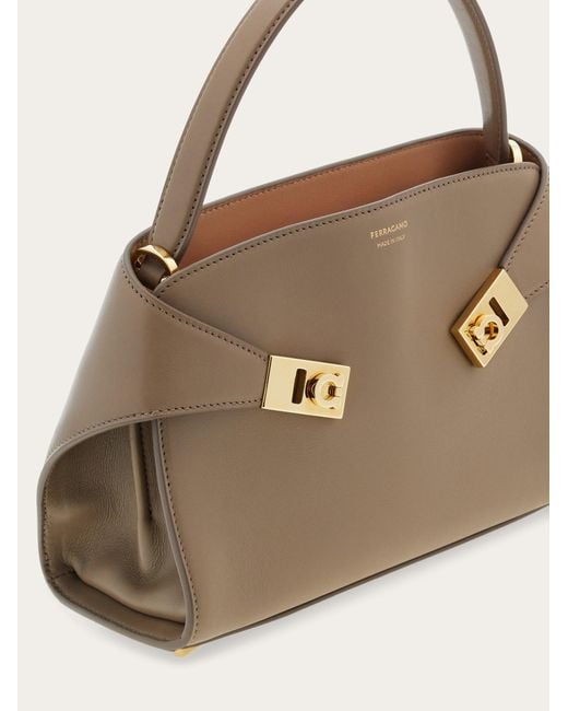 Ferragamo Natural Hug Soft Bicolor Handbag (Xs)