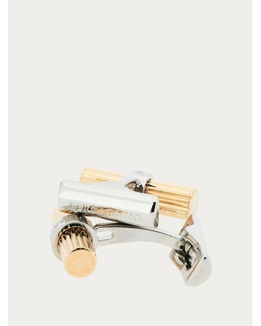 Ferragamo Natural Branded Cufflinks for men