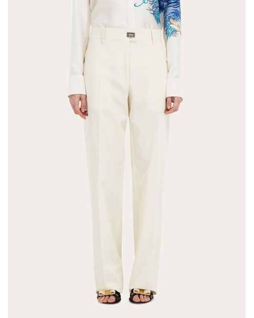 Ferragamo Natural Tailored Trouser