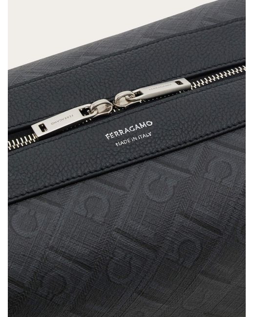 Ferragamo Gray Dopp Kit for men