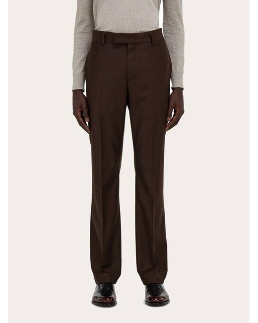 Ferragamo Brown Tailored Trouser for men