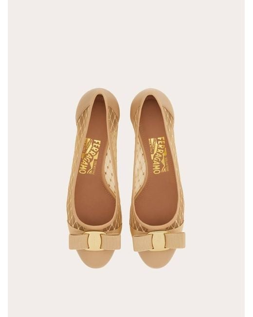 Ferragamo Natural Vara Pump