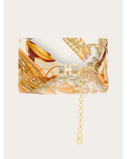 Ferragamo Metallic Gancini Belt