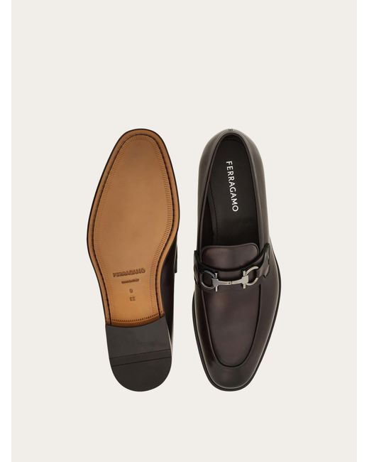 Ferragamo White Loafer With Gancini Buckle .5 for men