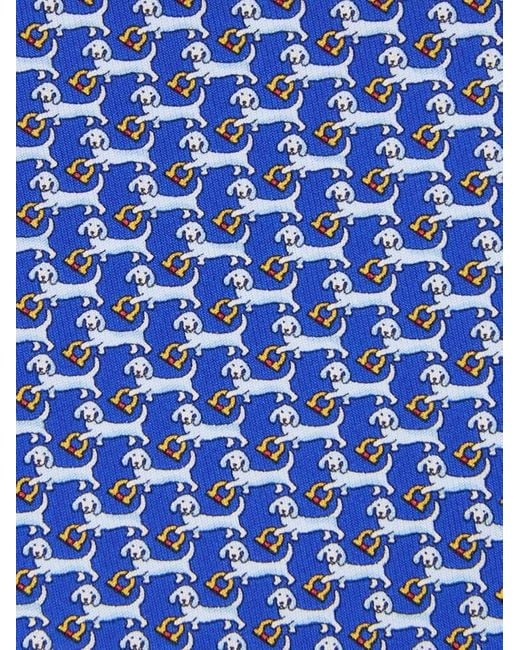 Uomo Cravatta di Ferragamo in Blue da Uomo