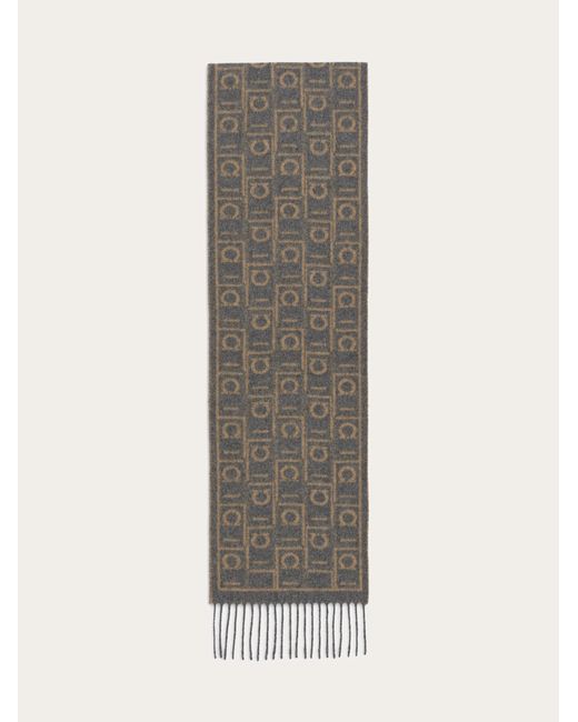 Uomo Sciarpa Monogram di Ferragamo in Multicolor da Uomo