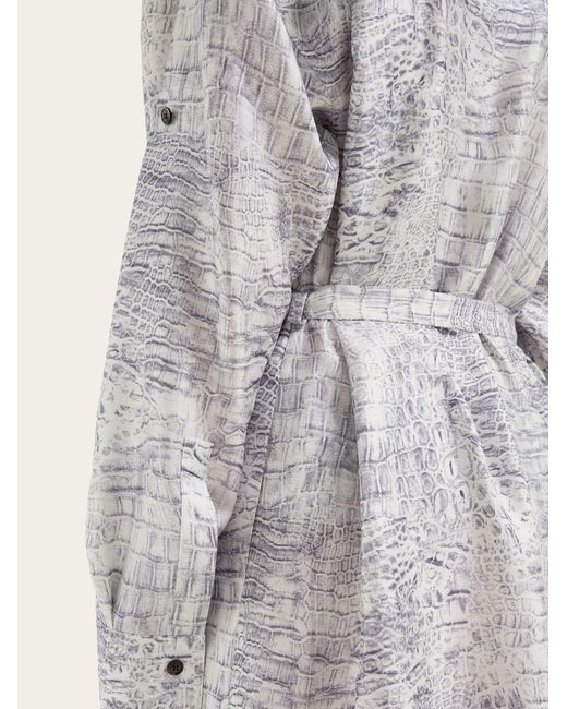 Ferragamo White Shirt Dress