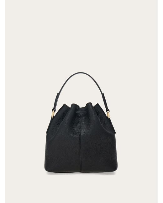 Ferragamo Blue Multipocket Bucket Bag