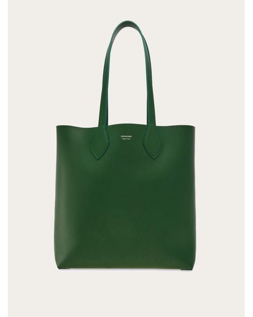 Ferragamo Green Reversible Tote Bag for men