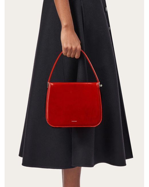 Ferragamo Red Framed Handbag (S)
