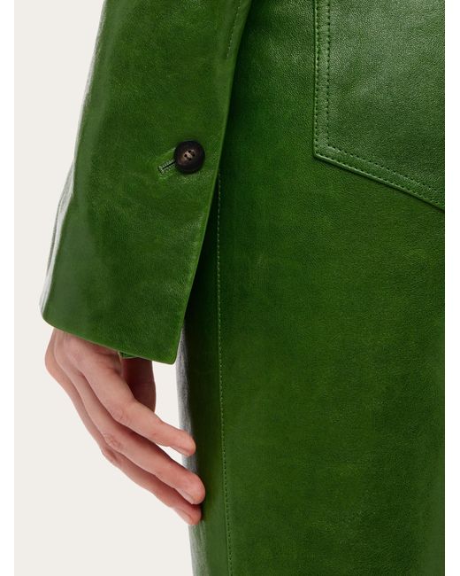 Nappa blazer Ferragamo en coloris Green