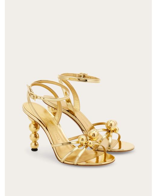 Ferragamo Natural Spherical Heel Sandal .5