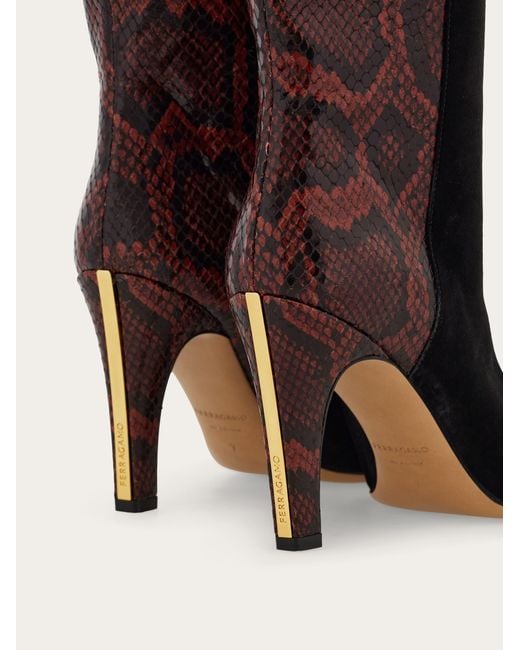 Ferragamo Black Knee High Boot