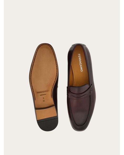 Ferragamo White Penny Loafer for men
