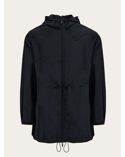 Ferragamo Blue Medium Technical Parka