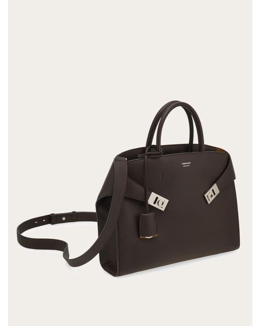 Ferragamo Black Hug Briefcase for men