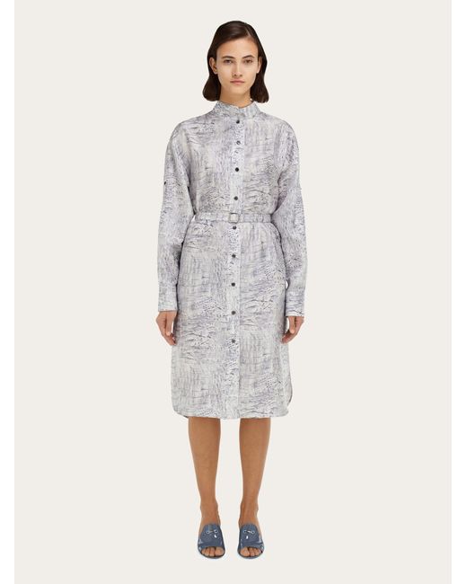 Ferragamo White Shirt Dress