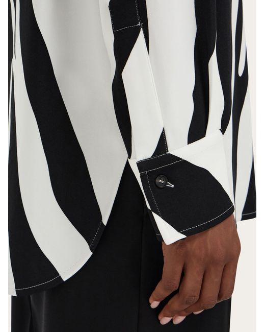 Ferragamo Black Animal Print Shirt