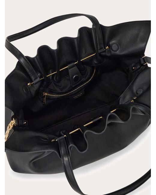 Donna Soft-Bag (L) di Ferragamo in Black