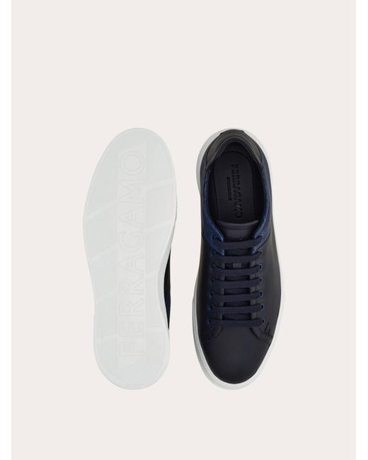 Ferragamo Blue Low Cut Sneaker for men