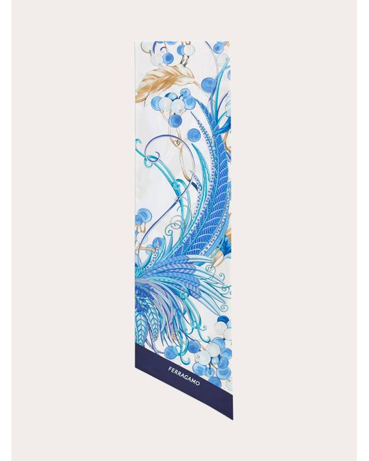 Ferragamo Blue Animals Print Bandeau