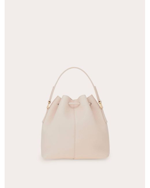 Ferragamo Natural Multipocket Bucket Bag