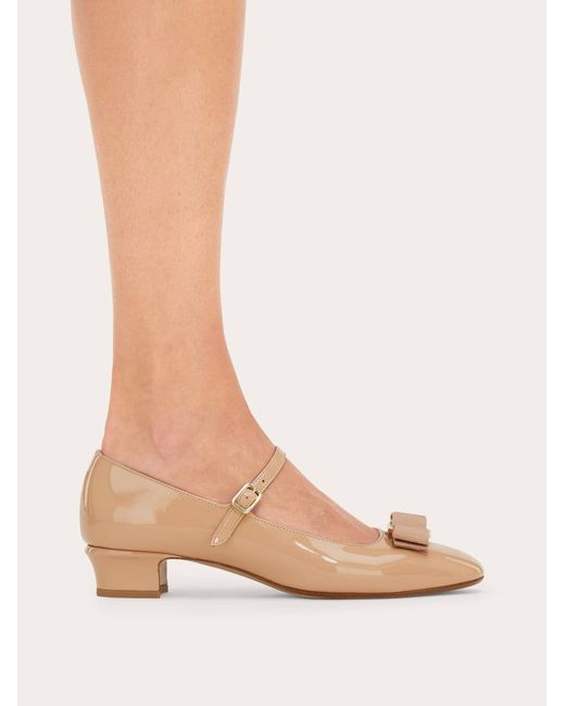 Ferragamo Natural Vara Bow Mary Jane
