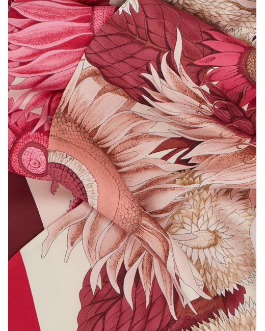 Ferragamo Pink Sunflower Print Bandeau