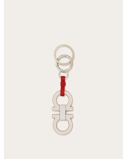 Ferragamo Natural Gancini Keychain for men