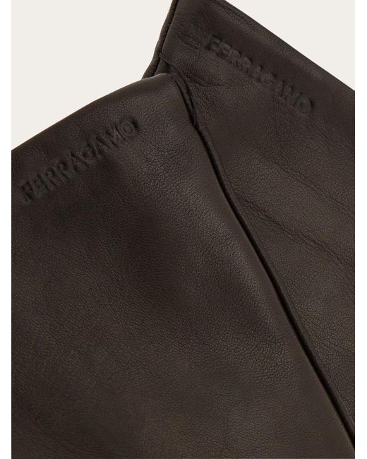 Ferragamo Black Damen Handschuhe Mit Kaschmirfutter