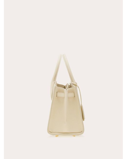 Ferragamo Natural New Studio Soft Bag (M)