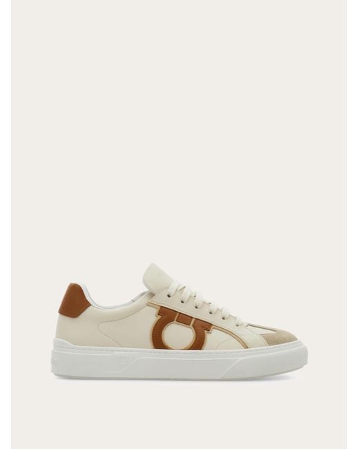 Ferragamo Natural Gancini Sneaker .5 for men