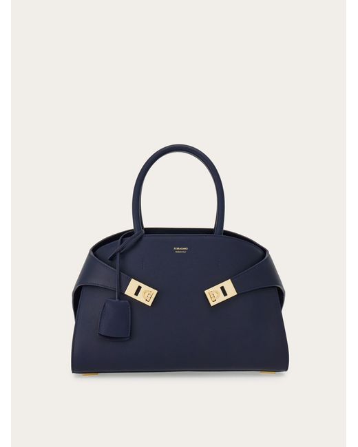 Ferragamo Blue Hug Handbag (S)